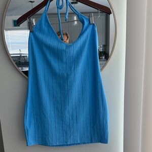 Wild Fable Blue Halter Mini Dress